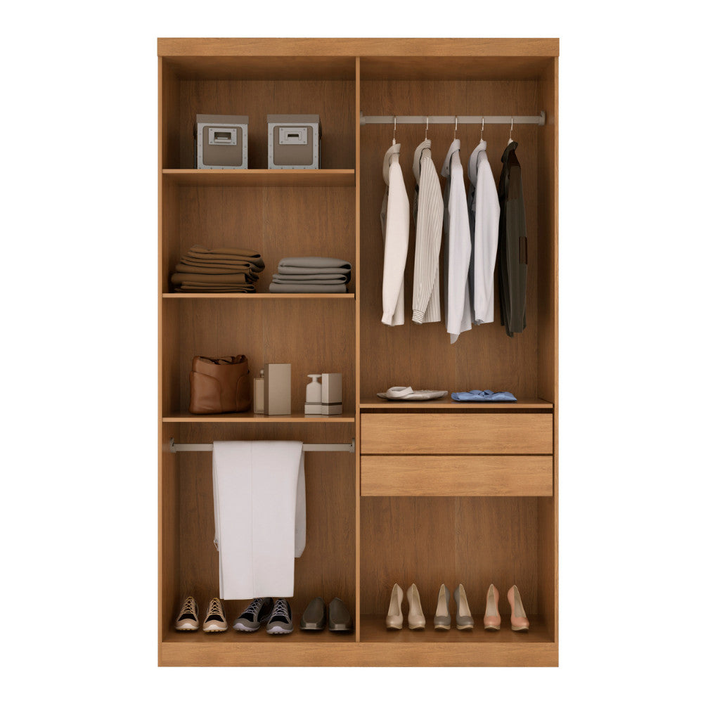 Guarda Roupa Solteiro Heros 4 Portas MDF Com pés Moderna