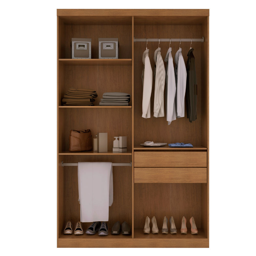Guarda Roupa Solteiro Heros 4 Portas MDF Com pés Moderna