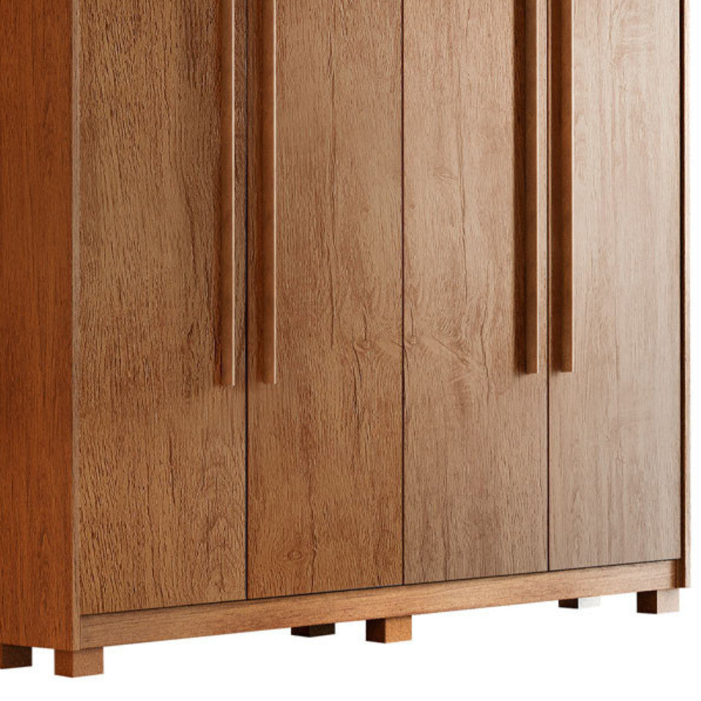 Guarda Roupa Solteiro Heros 4 Portas MDF Com pés Moderna