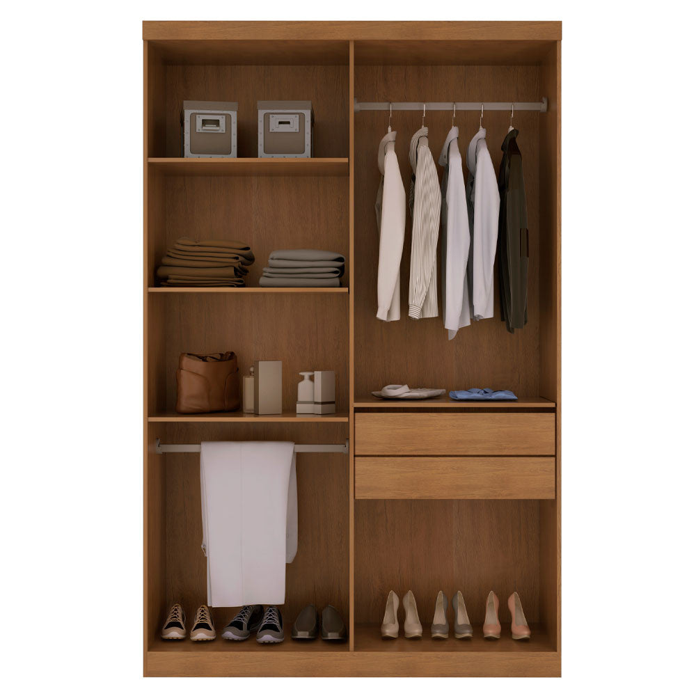 Guarda Roupa Solteiro Heros 4 Portas MDF Com pés Moderna