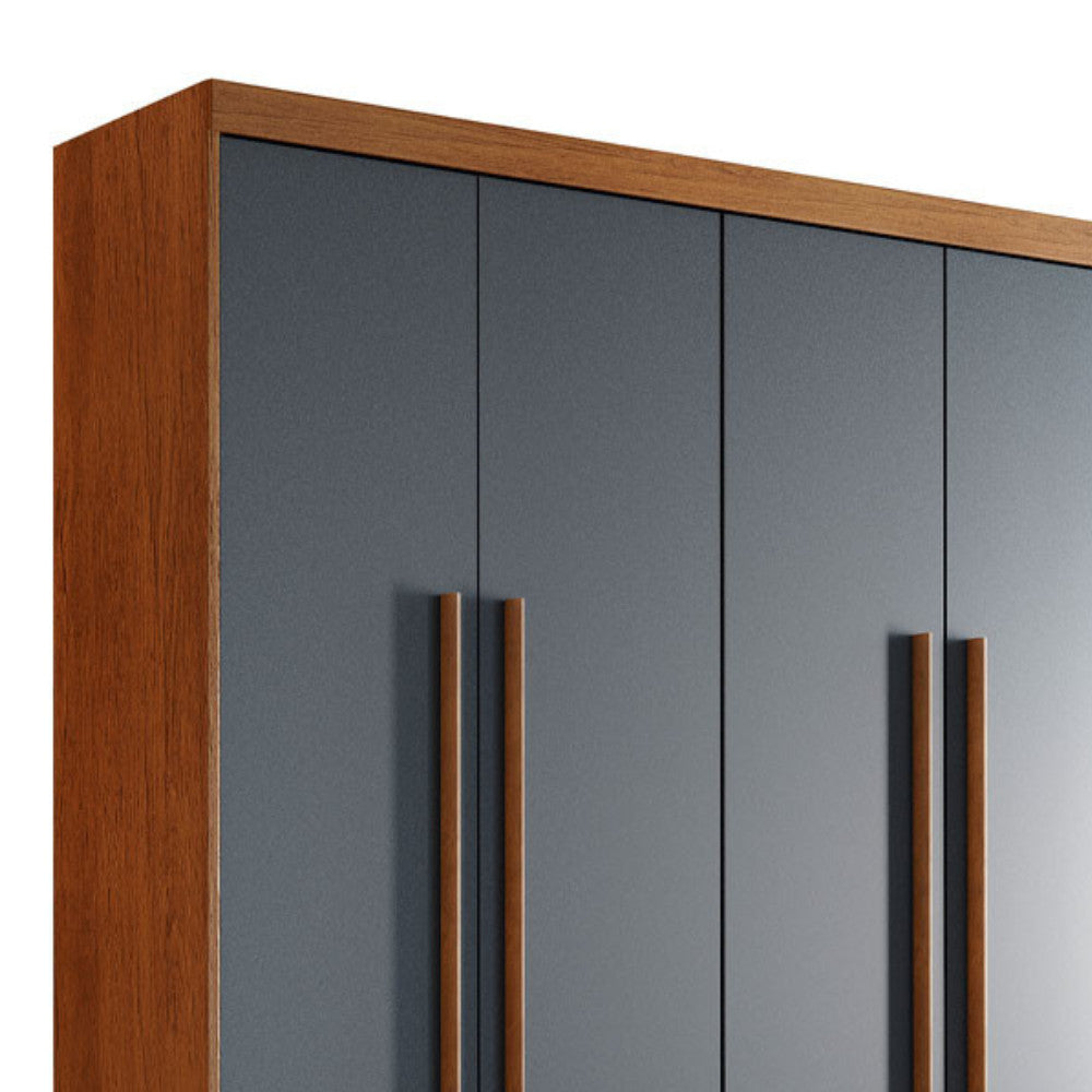 Guarda Roupa Solteiro Heros 4 Portas MDF Com pés Moderna