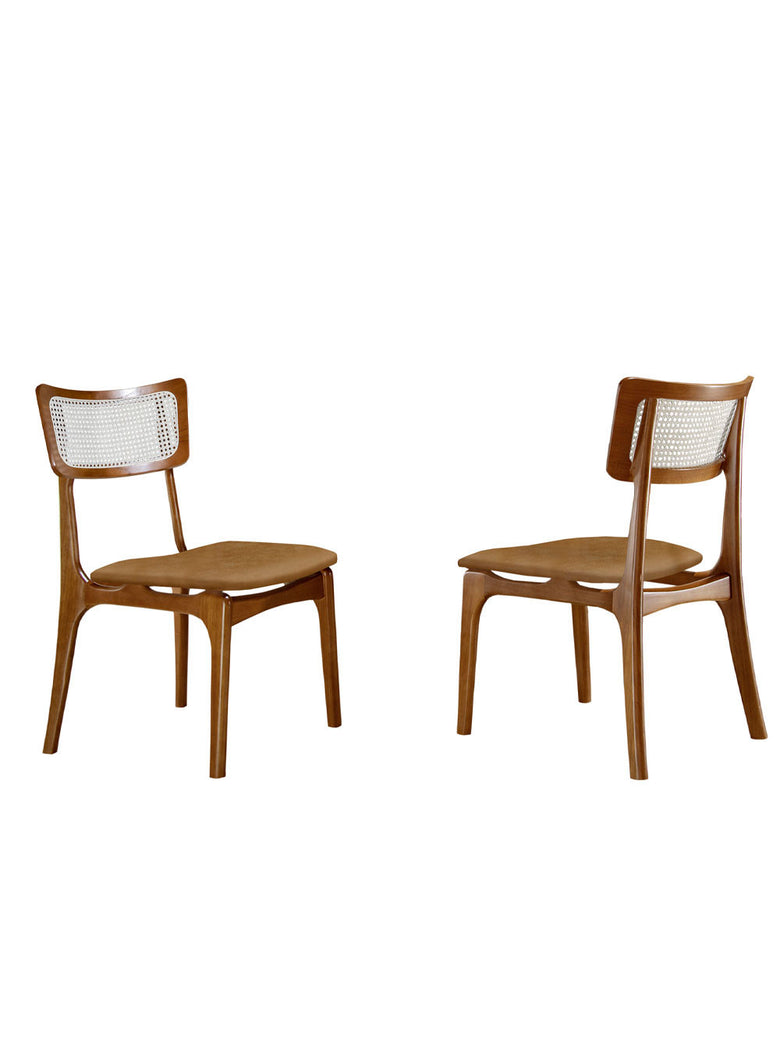 Conjunto 2 Cadeiras De Madeira Viena