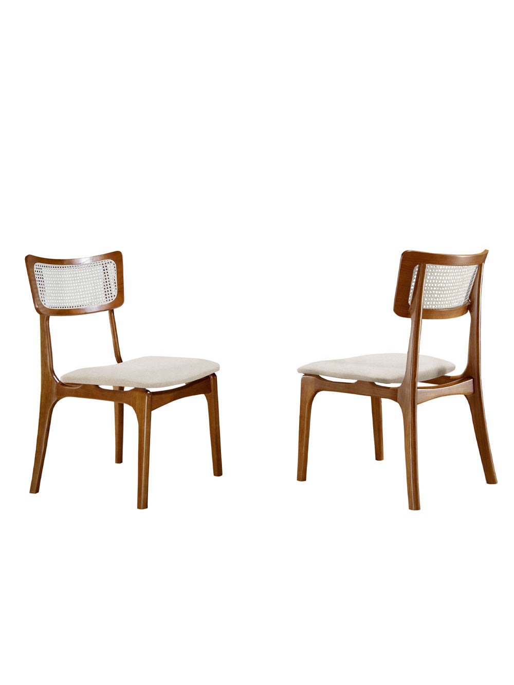 Conjunto 2 Cadeiras De Madeira Viena