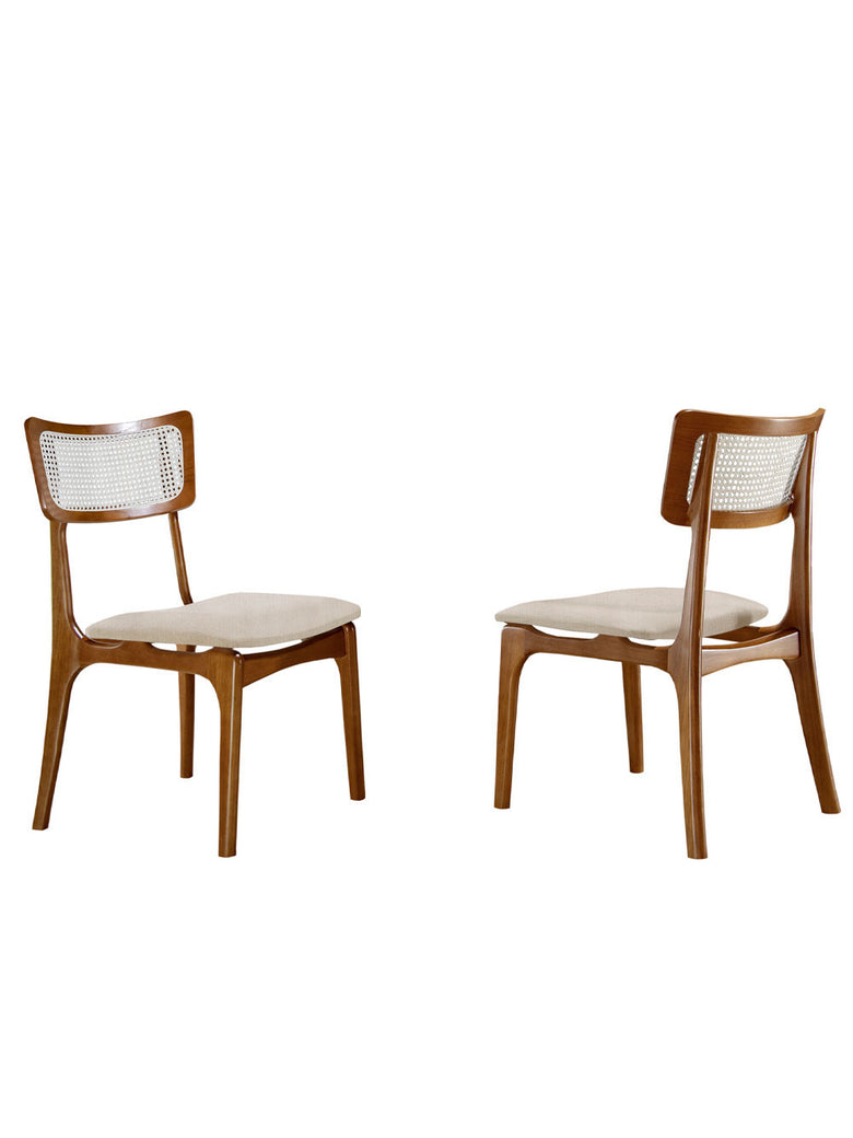 Conjunto 2 Cadeiras De Madeira Viena