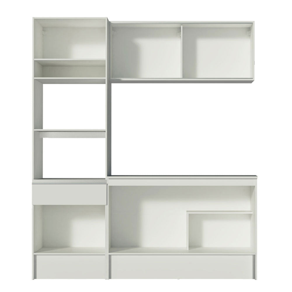 Armário de Cozinha Compacta 180cm Branco Diamante Madesa 86