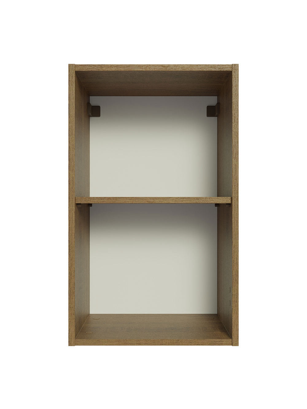 Armário Aéreo 40 cm com 2 Nichos Abertos para Cozinha Madesa Lux, Glamy, Agata, Stella Rustic