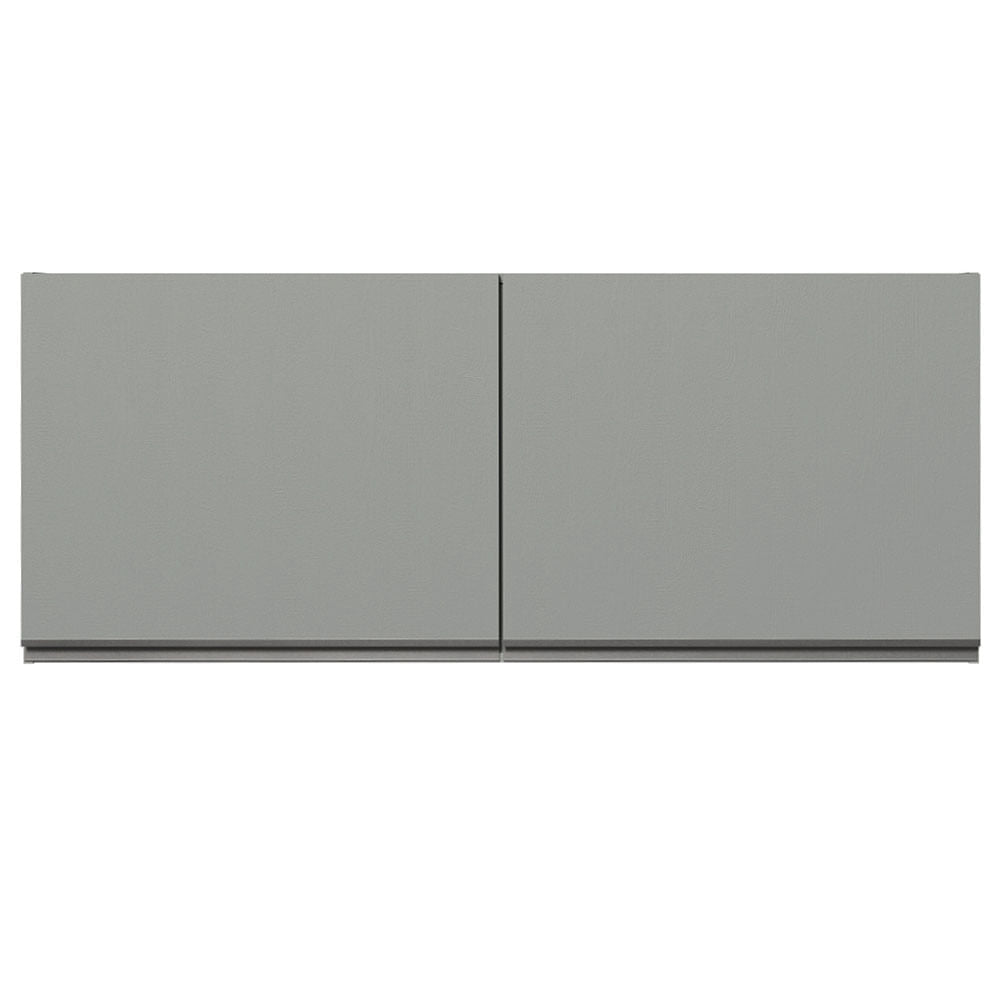 Armário Aéreo 120 x 50 cm 2 Portas Cinza Nice Madesa