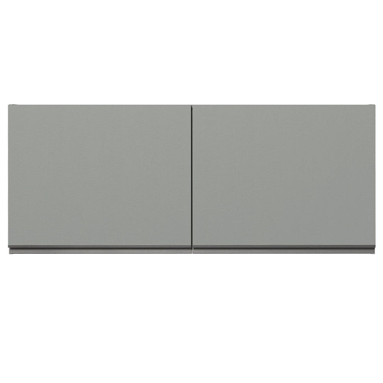 Armário Aéreo 120 x 50 cm 2 Portas Cinza Nice Madesa