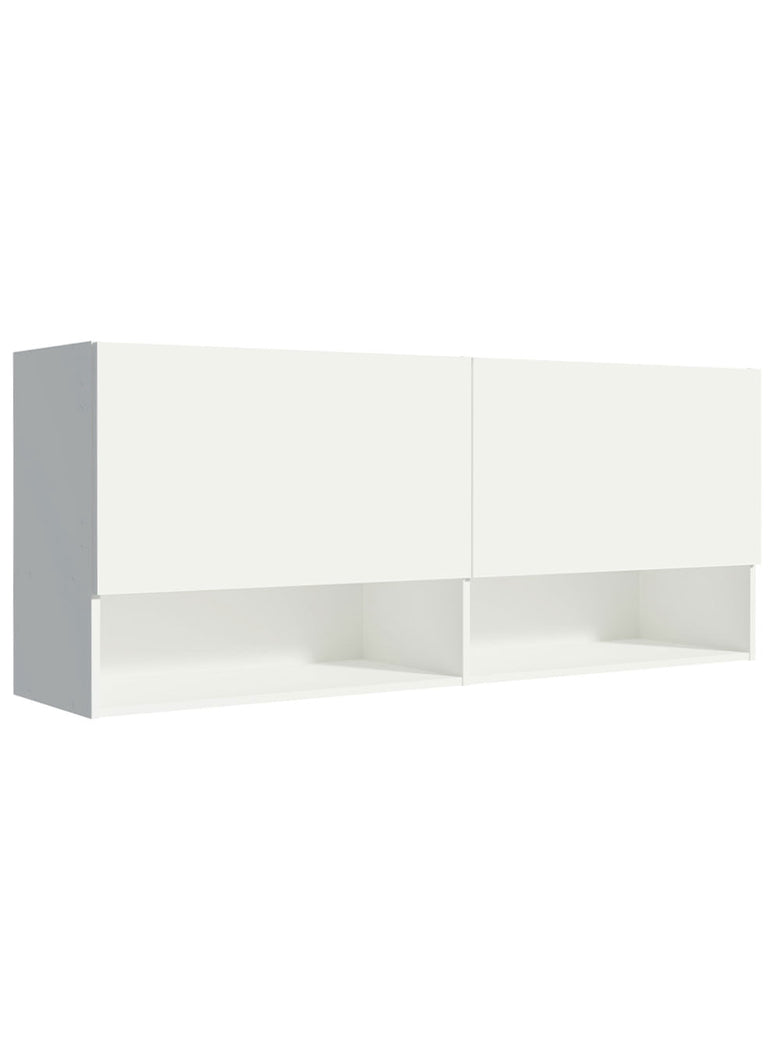 Armário Aéreo 120 cm 2 Portas 2 Nichos Branco para Área de Serviço Madesa