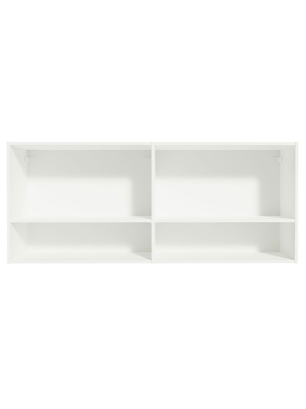 Armário Aéreo 120 cm 2 Portas 2 Nichos Branco para Cozinha Madesa