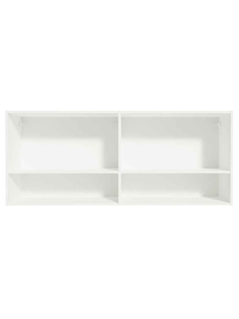 Armário Aéreo 120 cm 2 Portas 2 Nichos Branco para Cozinha Madesa