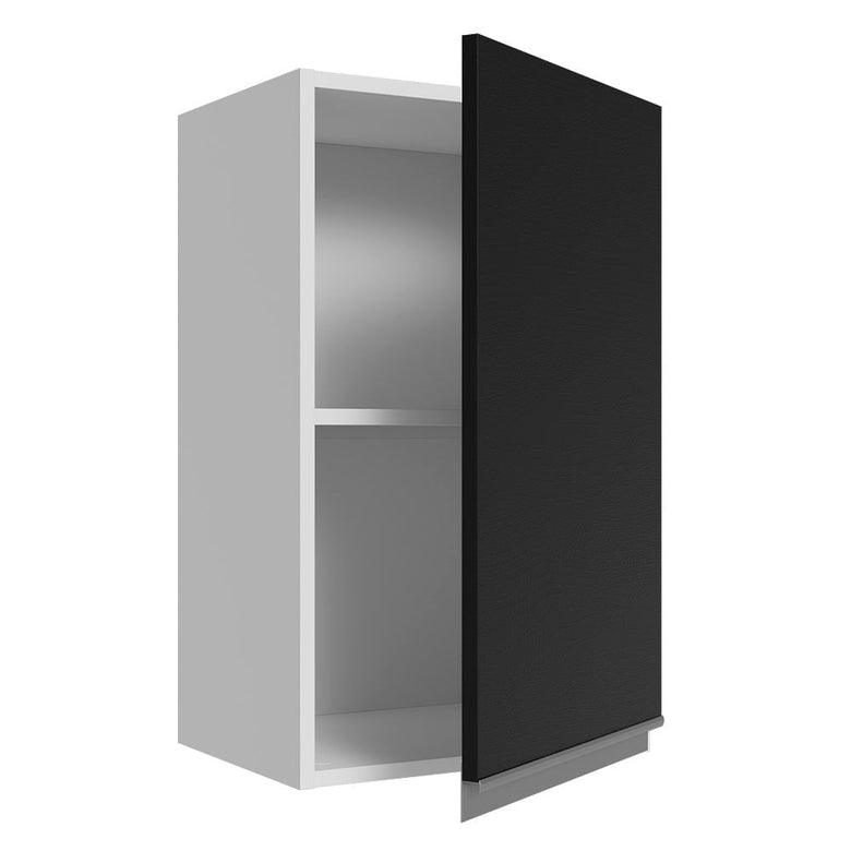 Armário Aéreo 100% MDF 40 cm 1 Porta Branco/Preto Acordes Madesa