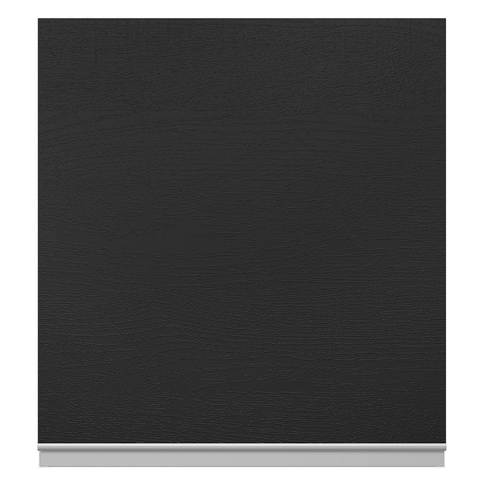 Armário Aéreo 100% MDF 60 cm 1 Porta Branco/Preto Acordes Madesa