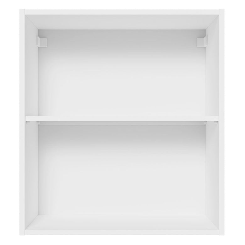Armário Aéreo 100% MDF 60 cm 1 Porta Branco/Preto Acordes Madesa