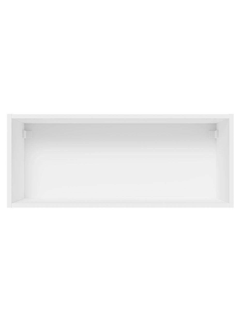 Armário Aéreo 100% MDF 80 cm 1 Porta Basculante Branco/Preto Acordes Madesa