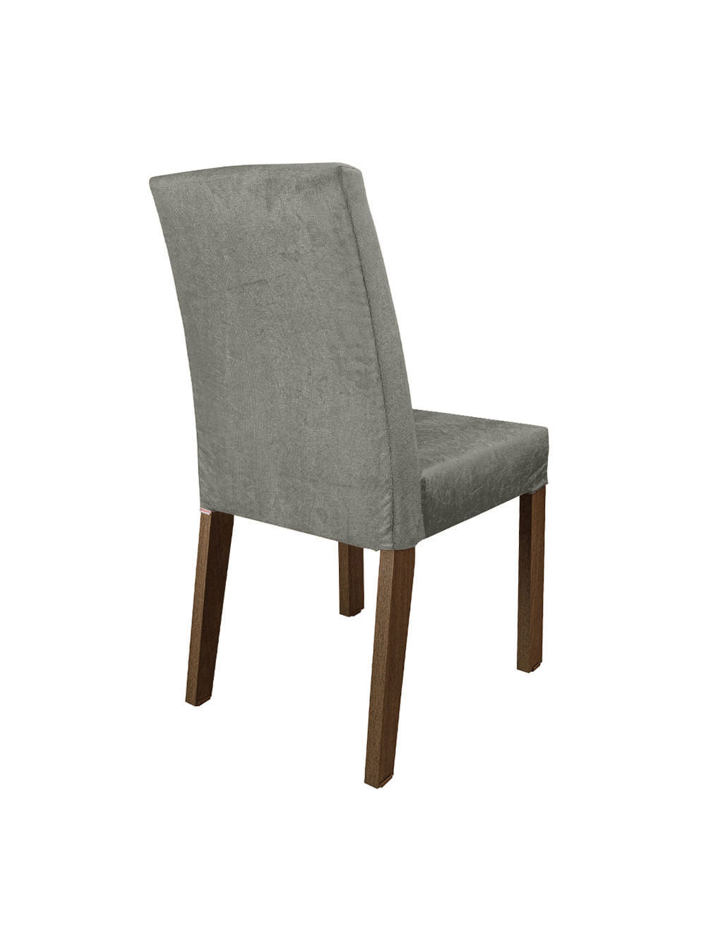 Conjunto Sala de Jantar Mesa Tampo de Vidro 6 Cadeiras Rustic/Cinza/Silver Geórgia Madesa