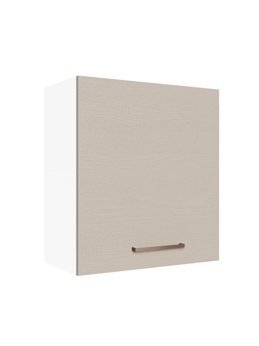Armário Aéreo 60 cm 1 Porta Branco/Crema Agata Madesa - Branco/Crema