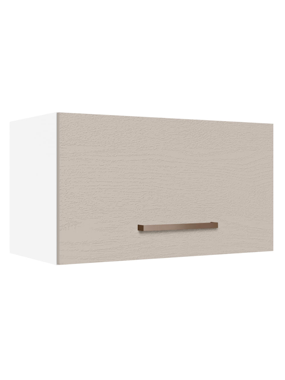 Armário Aéreo 60 cm 1 Porta Basculante Branco/Crema Agata Madesa - Branco/Crema