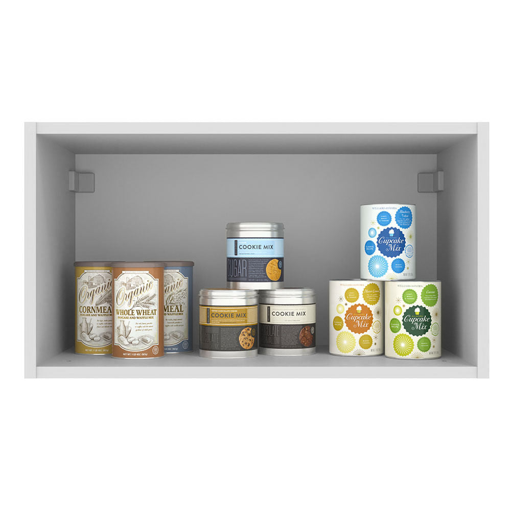 Armário Aéreo 60 cm 1 Porta Basculante Branco/Crema Agata Madesa