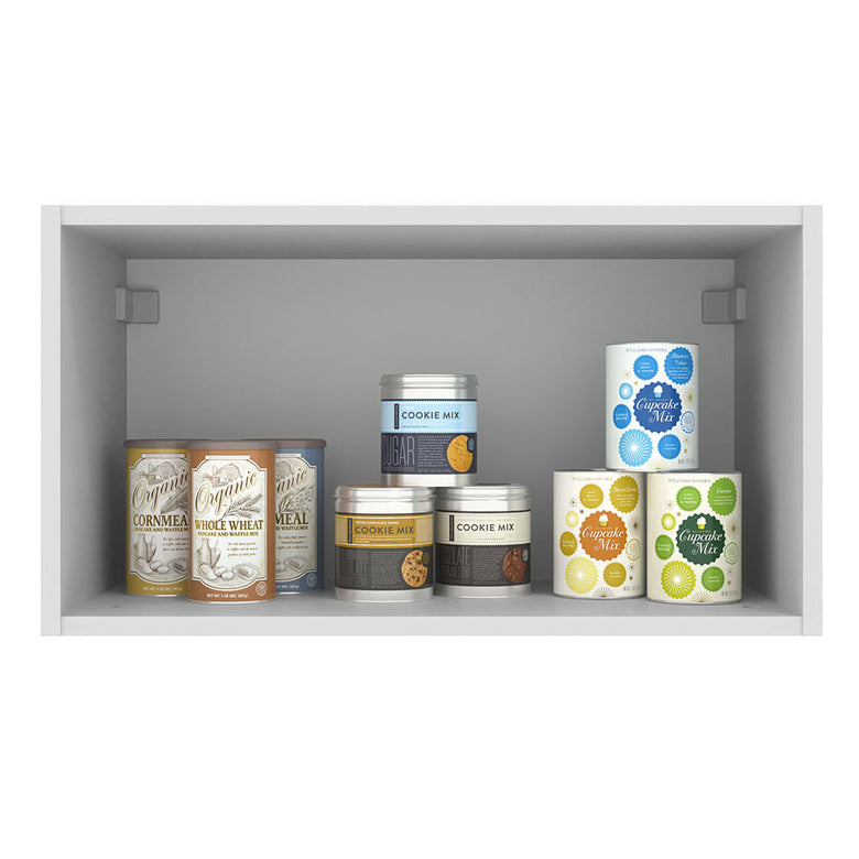 Armário Aéreo 60 cm 1 Porta Basculante Branco/Crema Agata Madesa