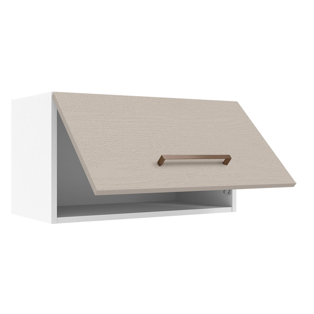 Armário Aéreo 60 cm 1 Porta Basculante Branco/Crema Agata Madesa