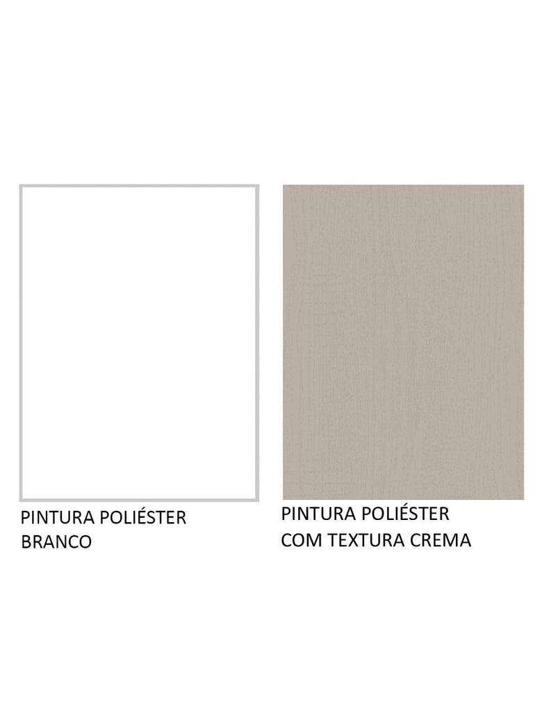 Armário Aéreo 60 cm 1 Porta Basculante Branco/Crema Agata Madesa