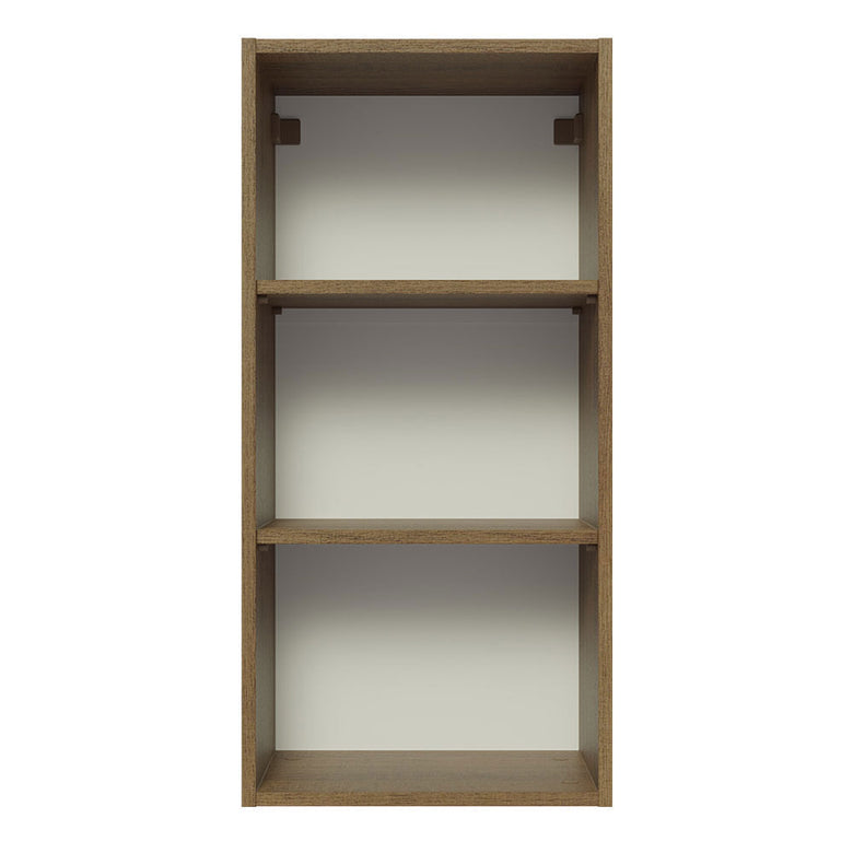 Armário Aéreo 40 x 83 cm 1 Porta Rustic/Branco Veludo Lux Madesa