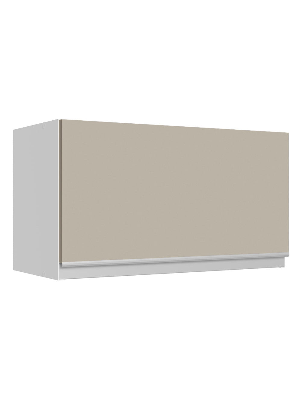 Armário Aéreo 100% MDF 60 cm 1 Porta Basculante Branco/Crema Smart Madesa - Branco/Crema