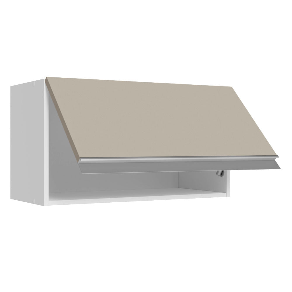 Armário Aéreo 100% MDF 60 cm 1 Porta Basculante Branco/Crema Smart Madesa