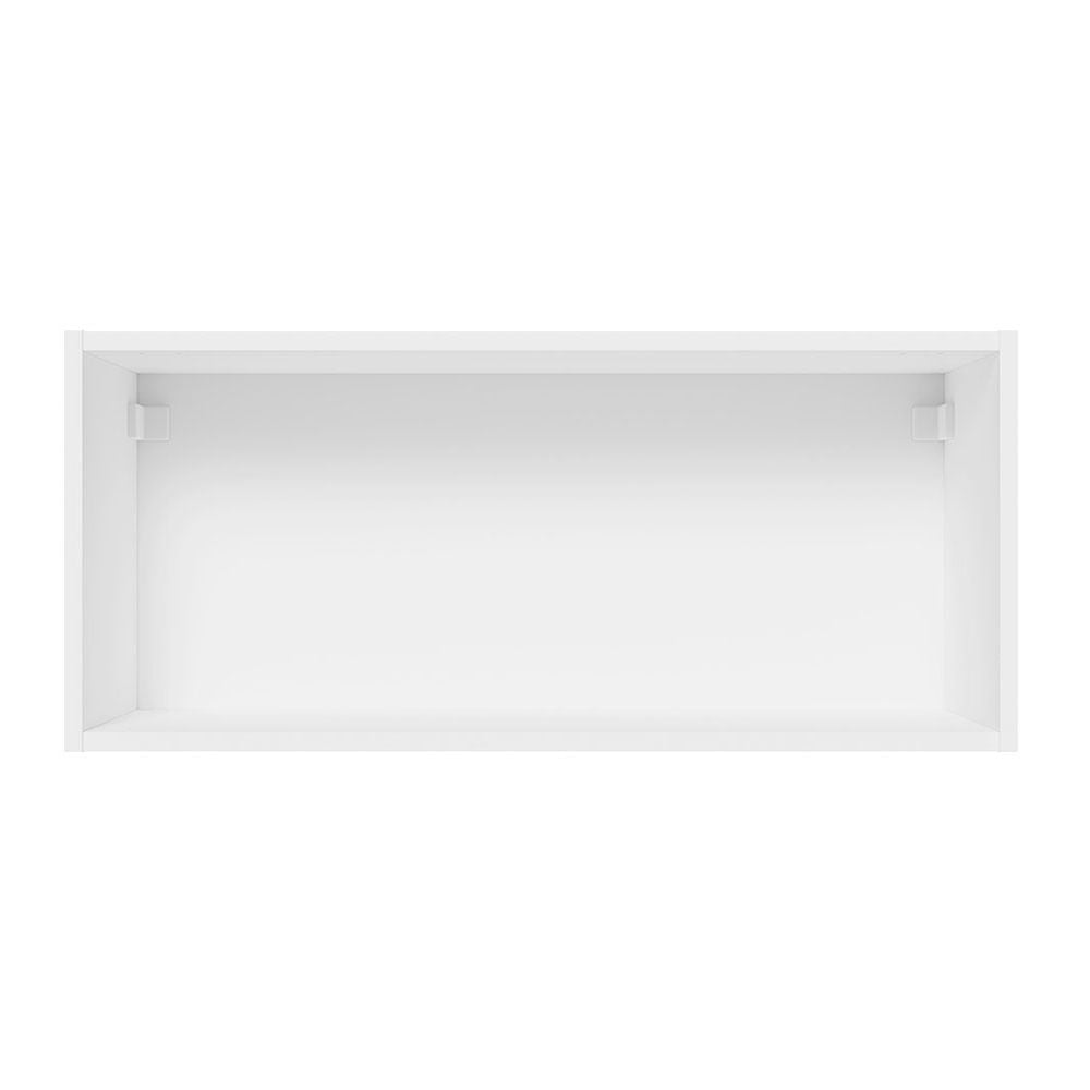 Armário Aéreo 100% MDF 70 cm 1 Porta Basculante Branco/Preto Acordes Madesa