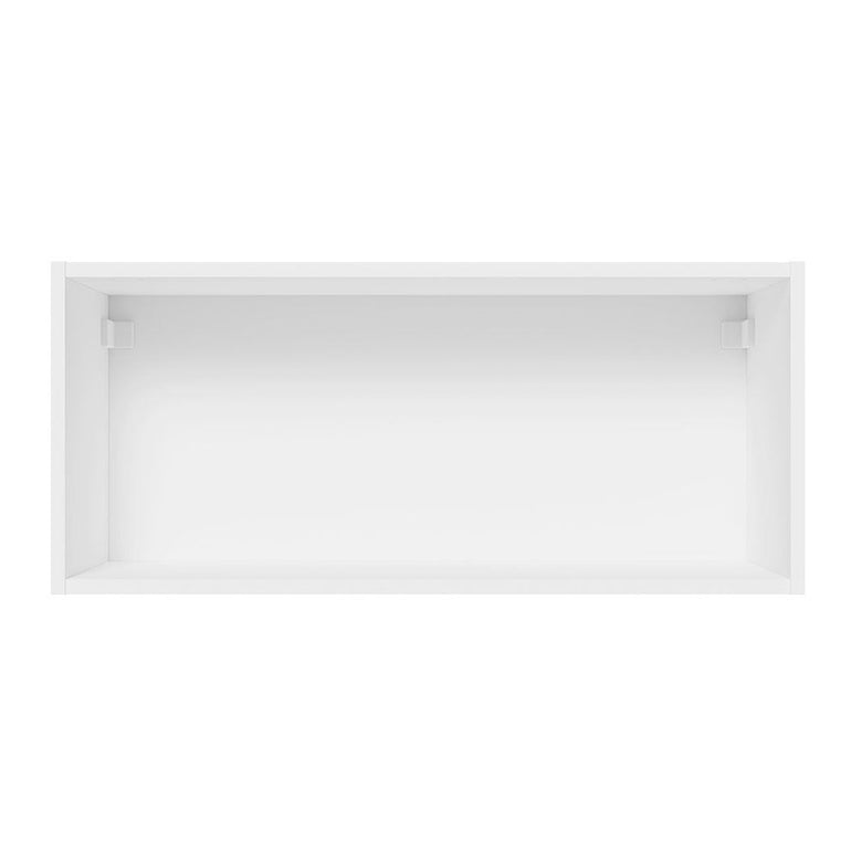 Armário Aéreo 100% MDF 70 cm 1 Porta Basculante Branco/Preto Acordes Madesa