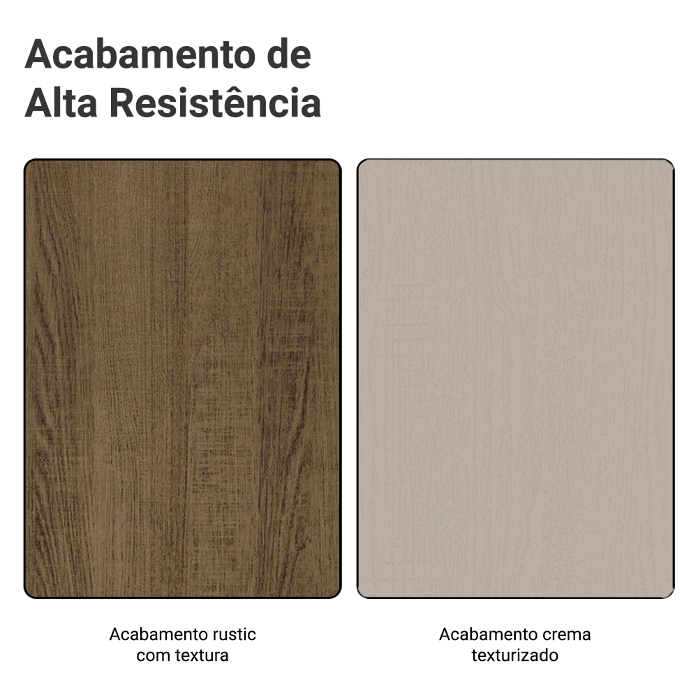 Armário de Cozinha Compacta 235cm Rustic/Crema Gourmet Madesa XA03
