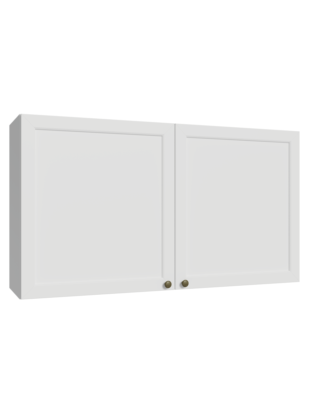 Armário Aéreo 120 cm 2 Portas Branco Vik Madesa - Branco