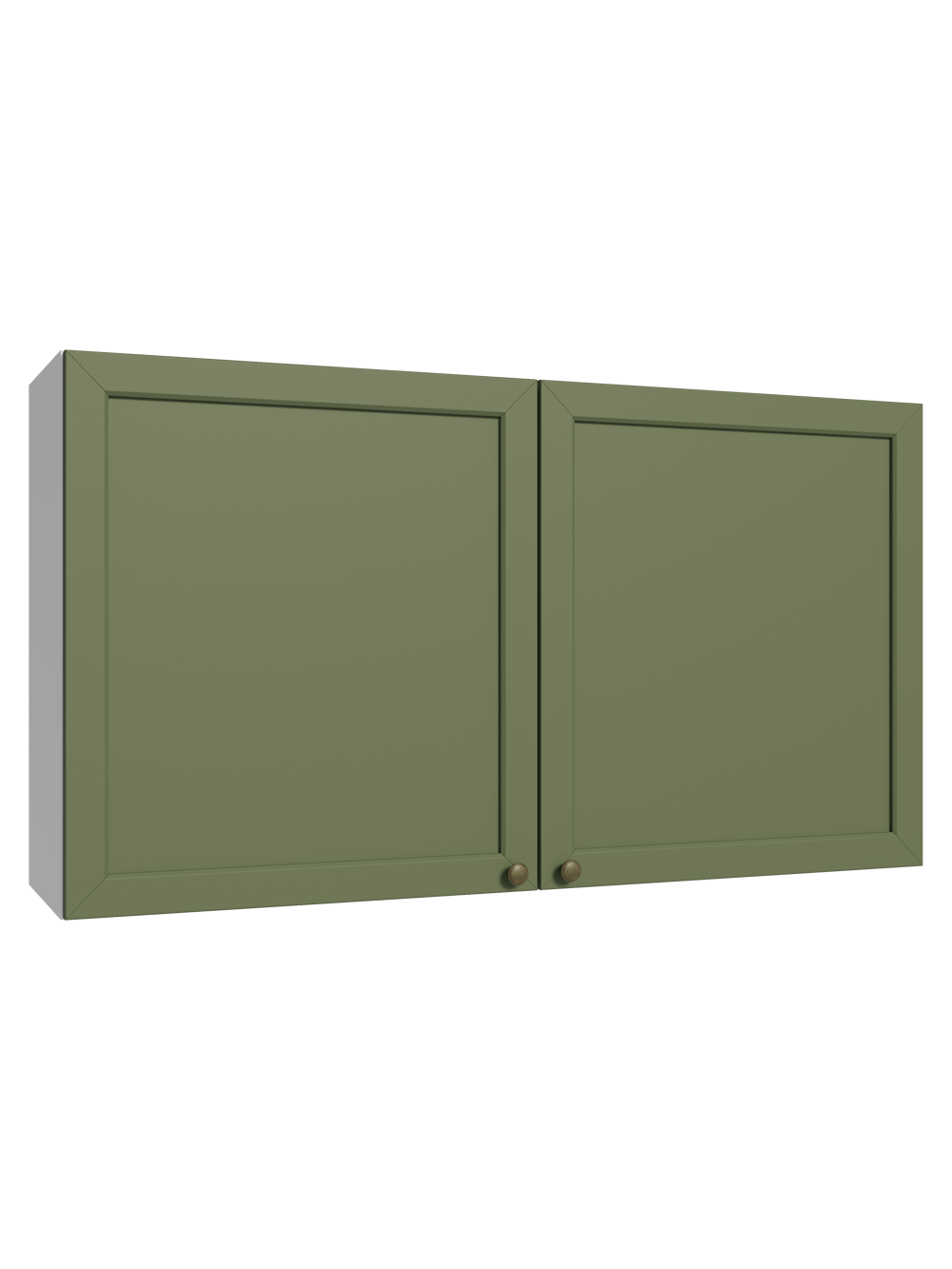 Armário Aéreo 120 cm 2 Portas Branco/Verde Vik Madesa - Branco/Verde