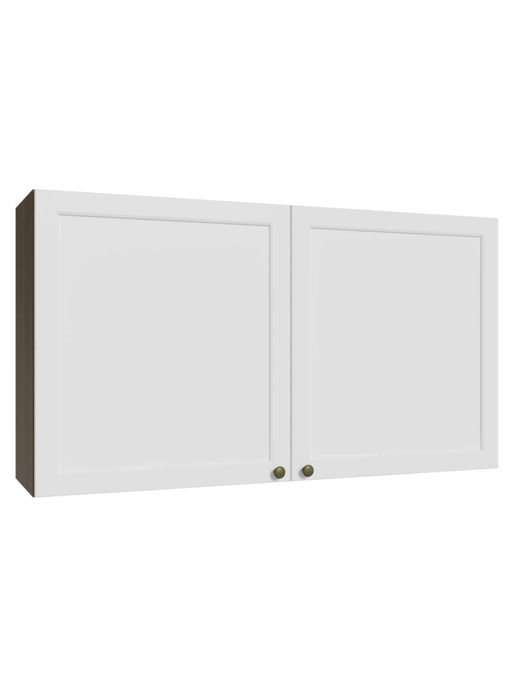 Armário Aéreo 120 cm 2 Portas Rustic/Branco Vik Madesa - Rustic/Branco