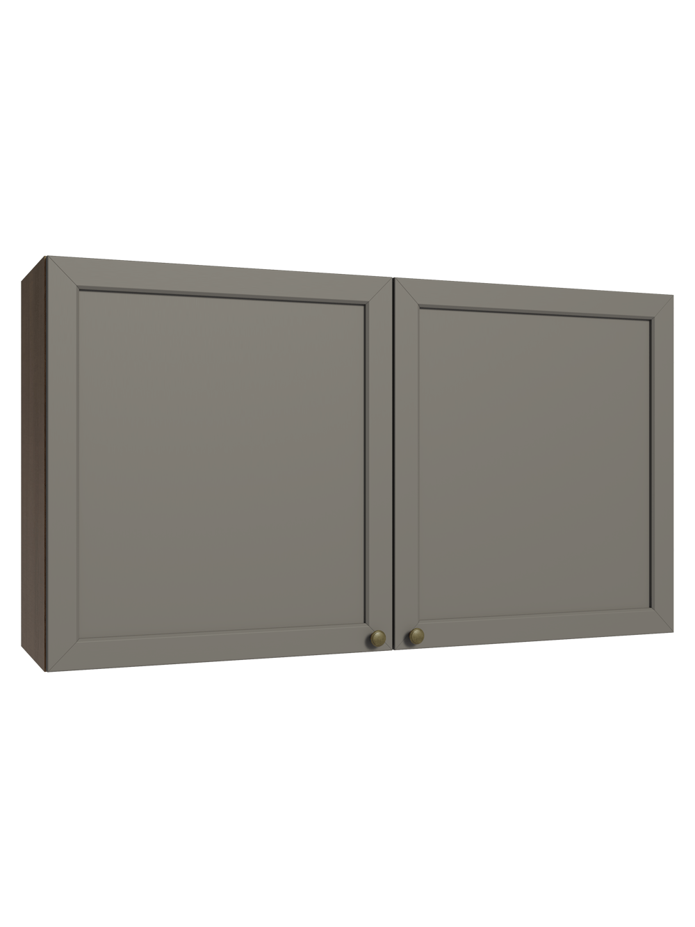 Armário Aéreo 120 cm 2 Portas Rustic/Cinza Vik Madesa - Rustic/Cinza