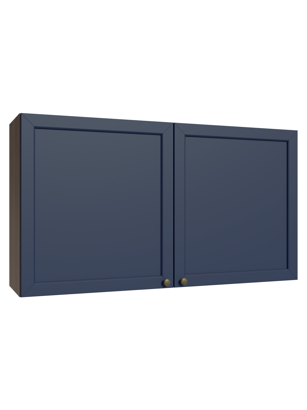 Armário Aéreo 120 cm 2 Portas Rustic/Azul Vik Madesa - Rustic/Azul
