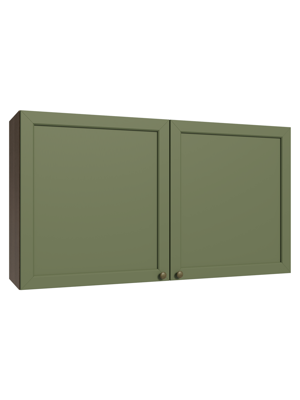 Armário Aéreo 120 cm 2 Portas Rustic/Verde Vik Madesa - Rustic/Verde