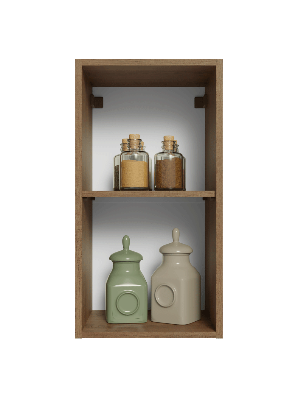 Armário Aéreo 35 cm 1 Porta Rustic/Azul Vik Madesa