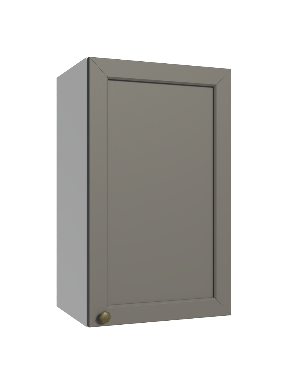 Armário Aéreo 40 cm 1 Porta Branco/Cinza Vik Madesa - Branco/Cinza