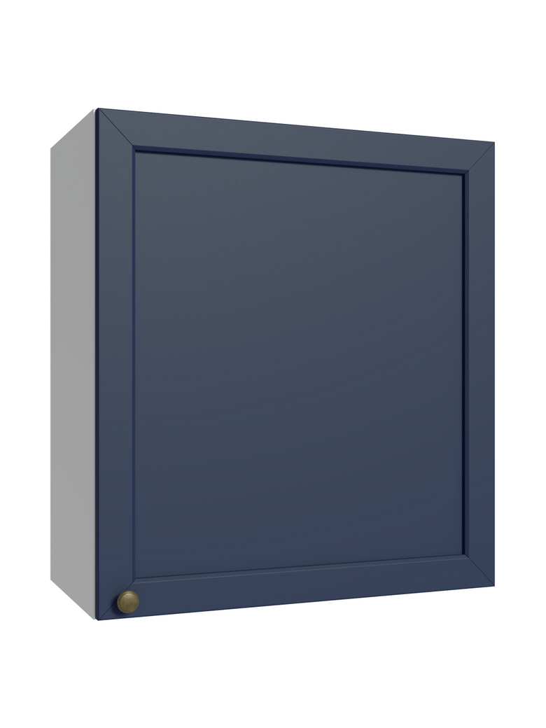 Armário Aéreo 60 cm 1 Porta Branco/Azul Vik Madesa