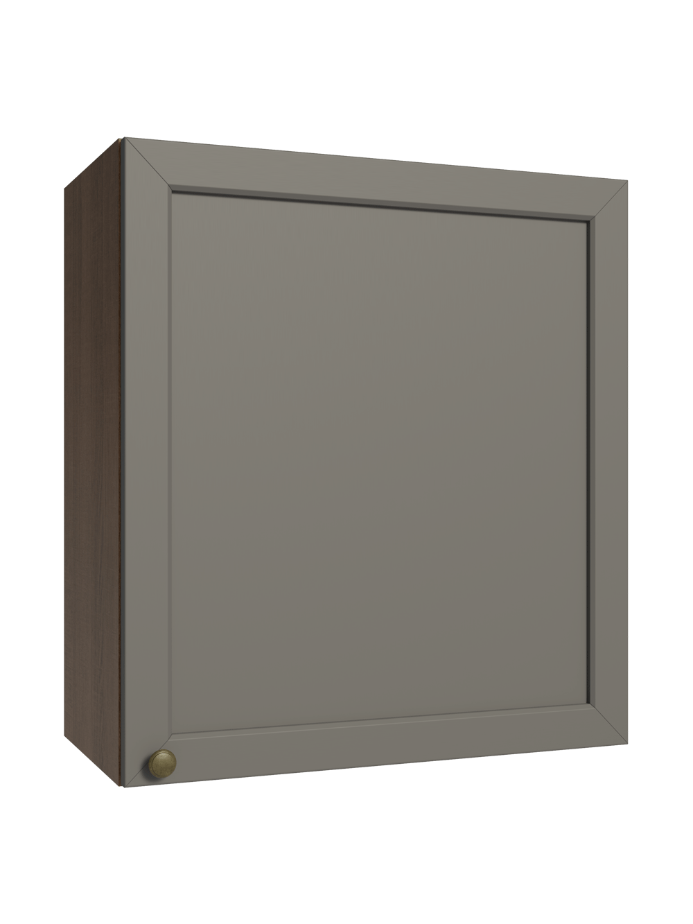 Armário Aéreo 60 cm 1 Porta Rustic/Cinza Vik Madesa - Rustic/Cinza