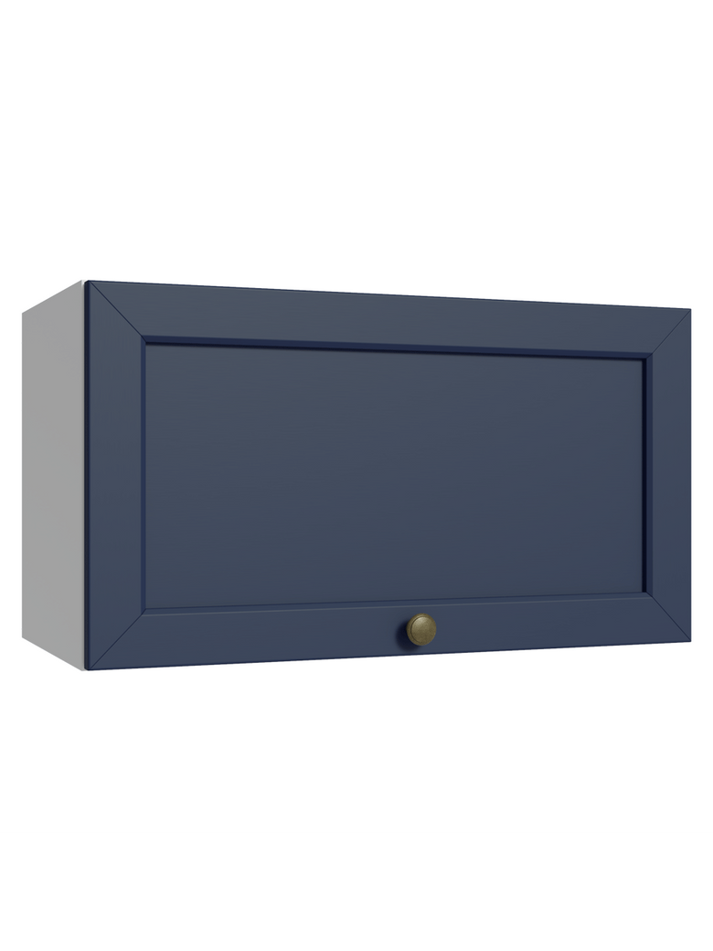 Armário Aéreo 60 cm 1 Porta Basculante Branco/Azul Vik Madesa