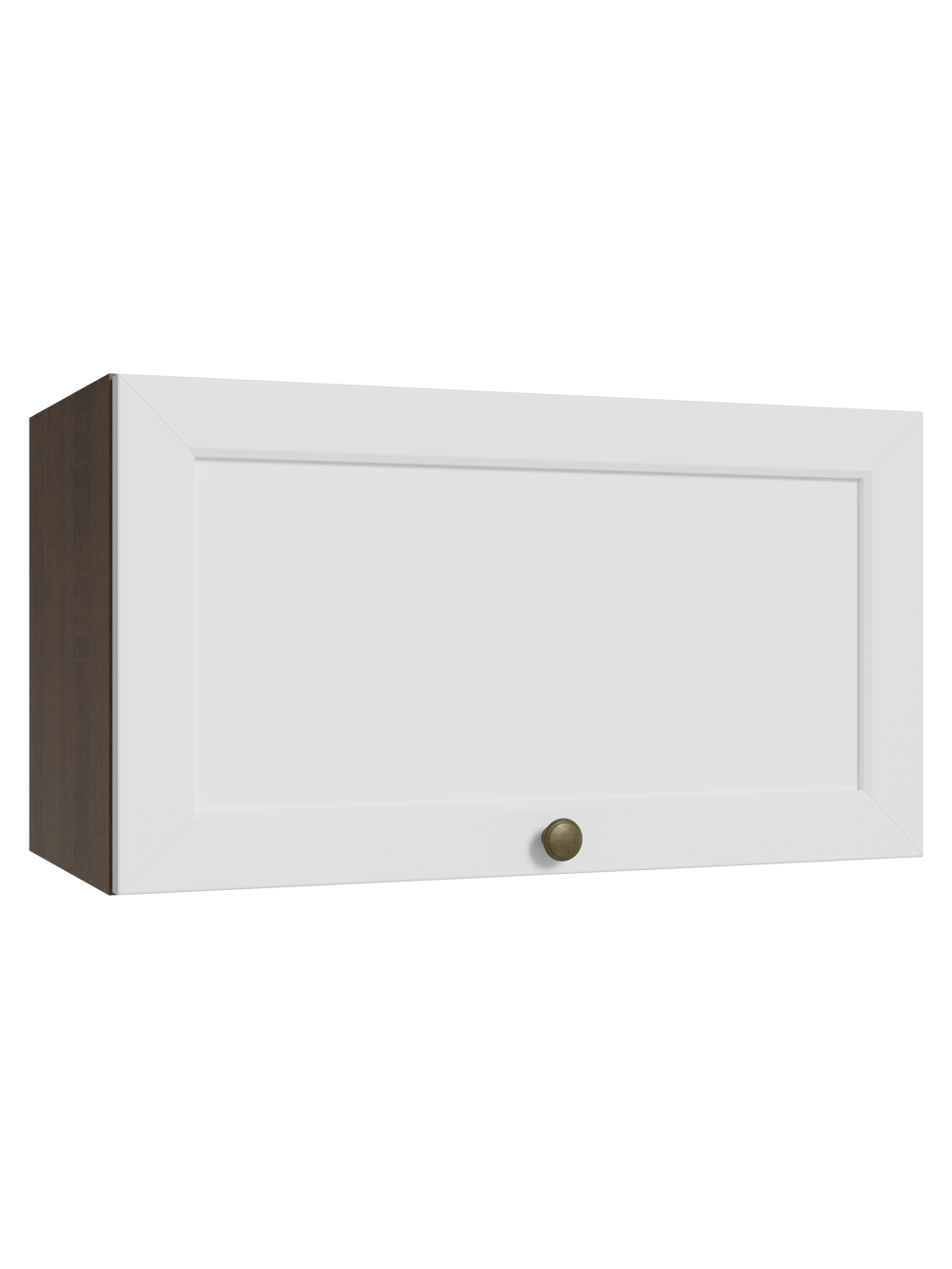 Armário Aéreo 60 cm 1 Porta Basculante Rustic/Branco Vik Madesa - Rustic/Branco