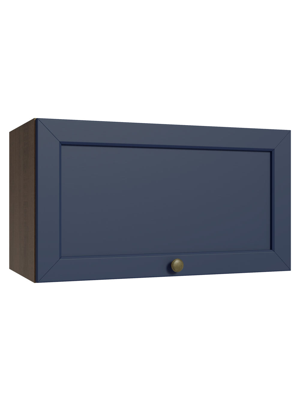 Armário Aéreo 60 cm 1 Porta Basculante Rustic/Azul Vik Madesa - Rustic/Azul