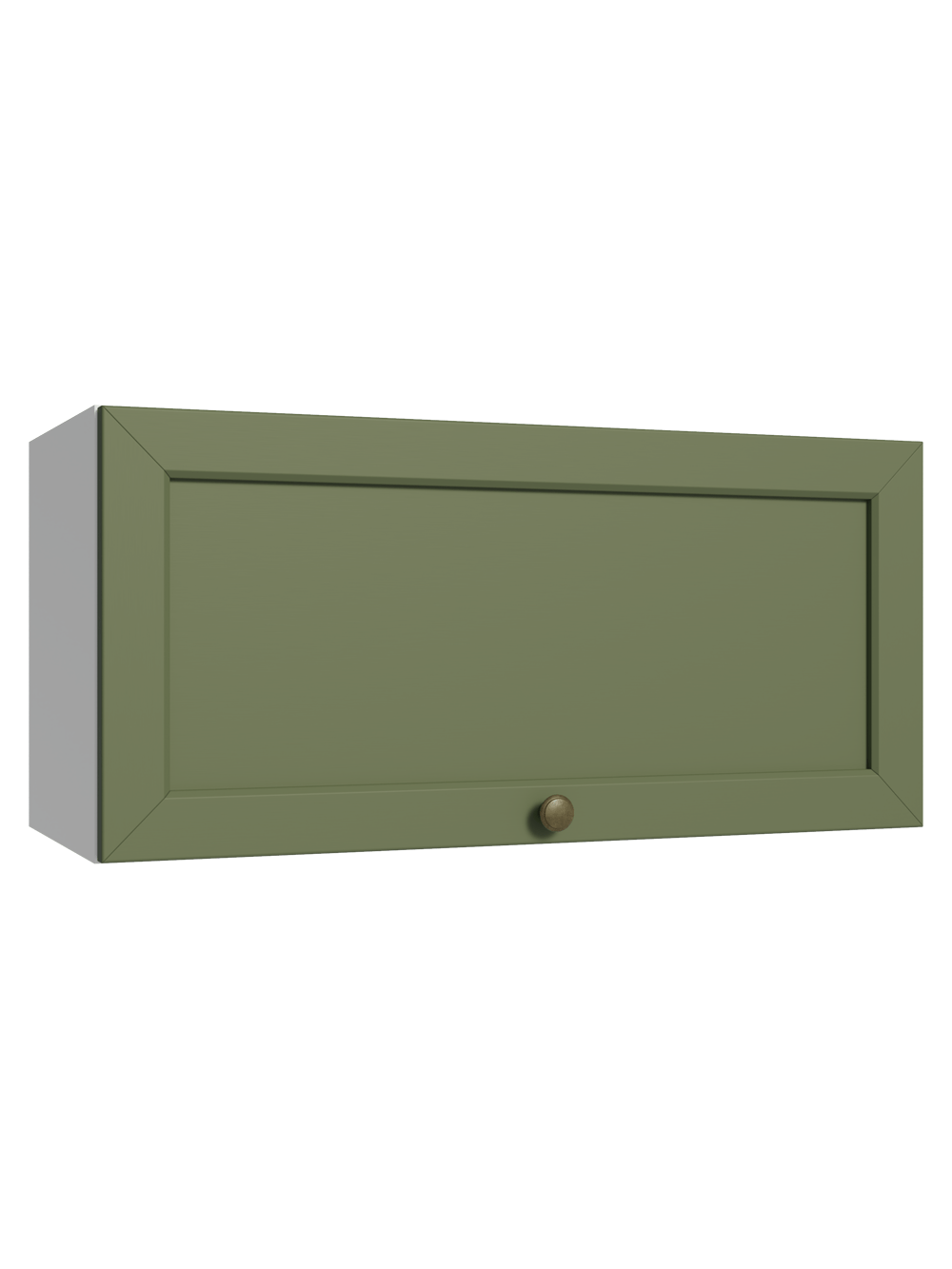 Armário Aéreo 70 cm 1 Porta Basculante Branco/Verde Vik Madesa