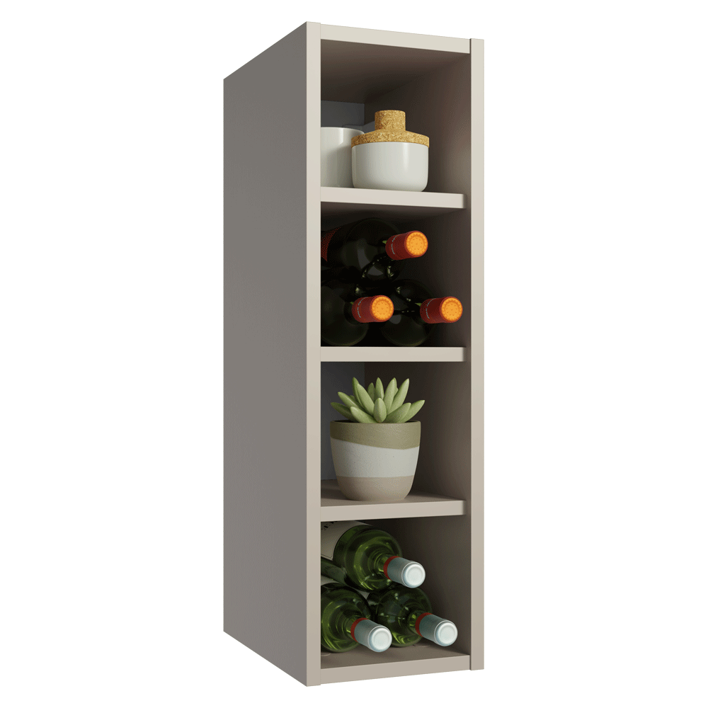 Adega 20 cm com 4 Nichos Crema Nice Madesa