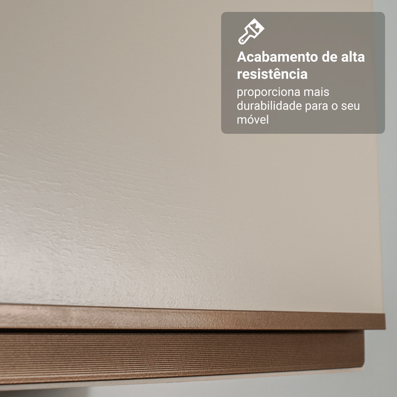 Armário Aéreo 60 cm 1 Porta Basculante Crema Nice Madesa