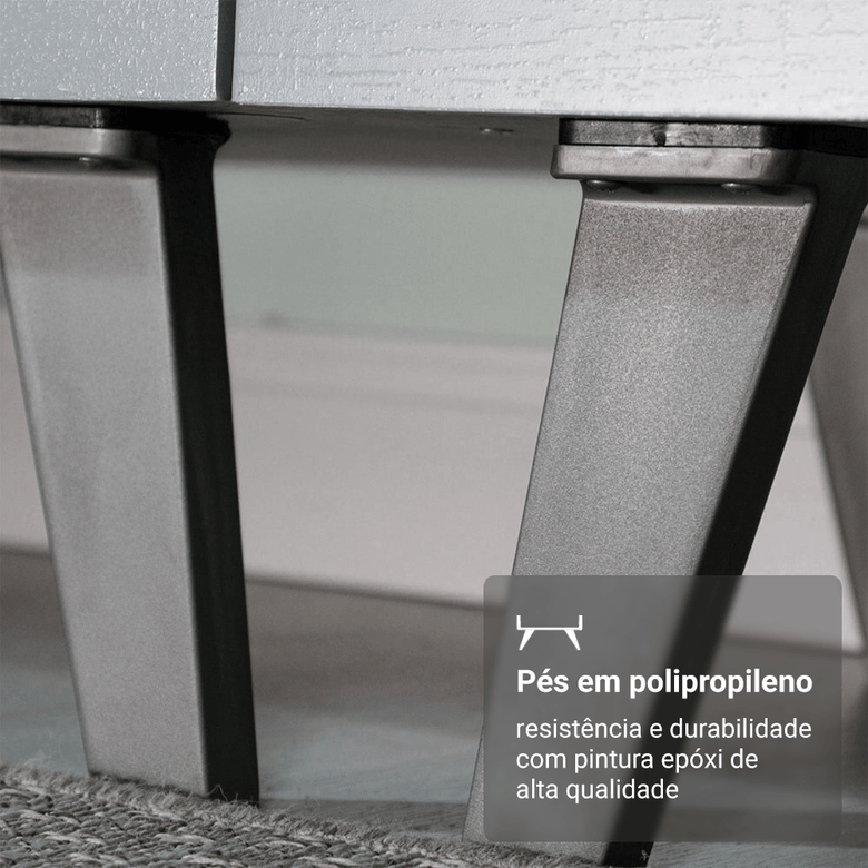 Armário de Cozinha Compacta 120 cm Cinza Nice Madesa 05