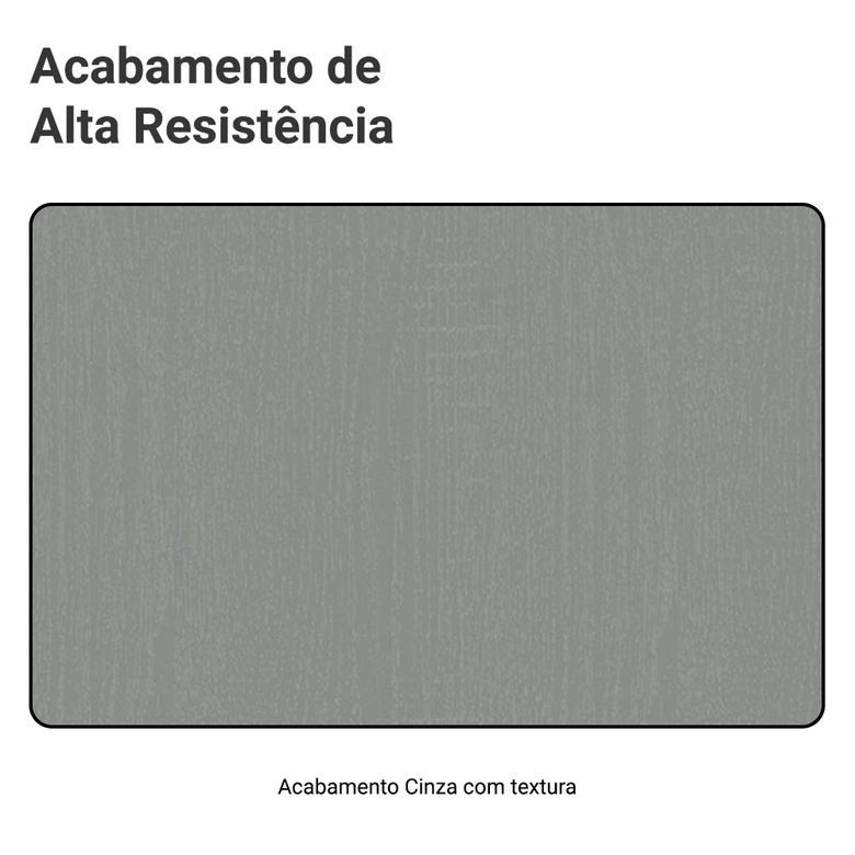 Armário de Cozinha Compacta 120 cm Suspensa Cinza Nice Madesa 06